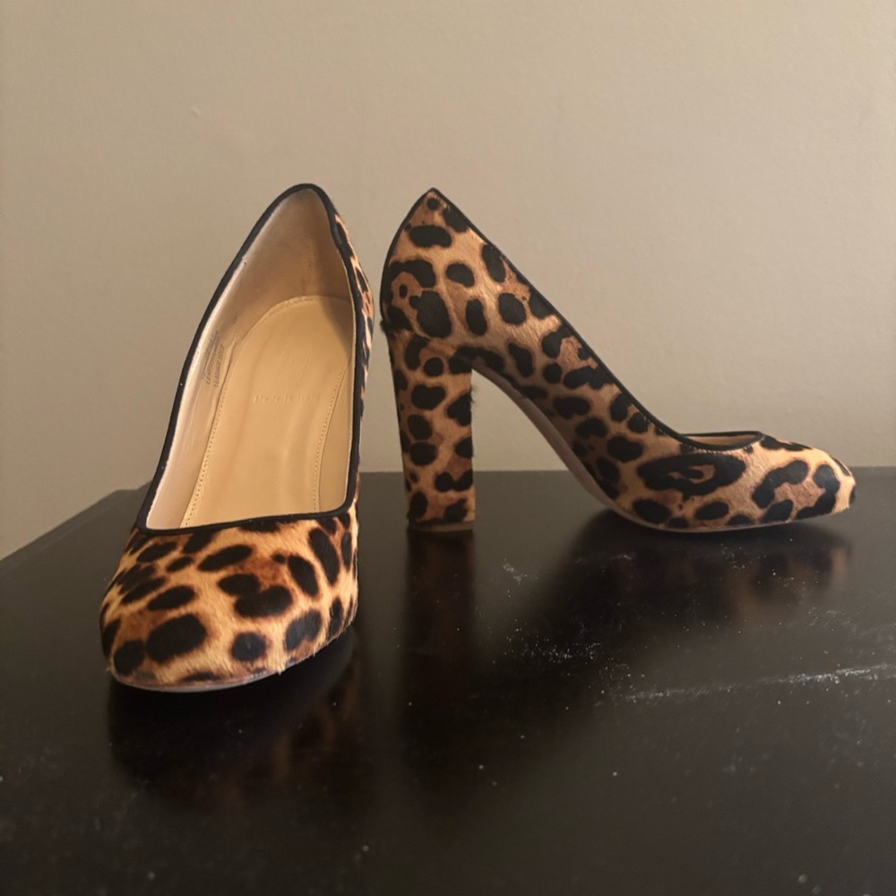 J. Crew Animal Print High Heel Pumps